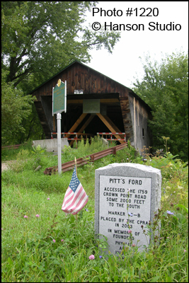 Pittsford, VT - Hammond Bridge with Pitt's Ford Marker